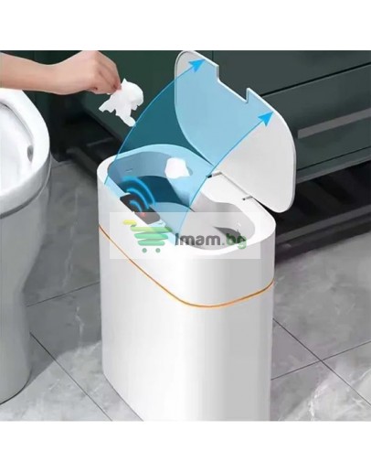 Автоматичен кош за боклук с капак и сензор 13л